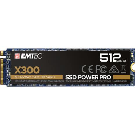 Εσωτερικός Σκληρός Δίσκος Emtec SSD M2 Nvme X300 512GB Intern